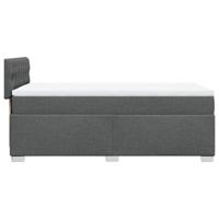 Boxspring met matras stof donkergrijs 80x200 cm - thumbnail