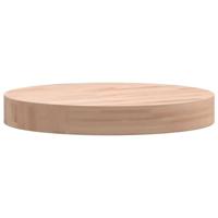Tafelblad rond 30x4 cm massief beukenhout - thumbnail