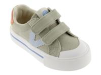 Kindersneakers van gekleurd canvas Tribu Tiras Lona VICTORIA® kaki - thumbnail