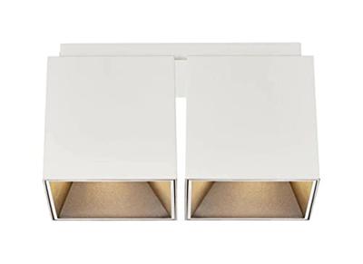 Dubbele wit gouden plafondspot 2x GU10 Nordlux Ethan zwart 2110410101 Dubbele wit gouden plafondspot 2x GU10 Nordlux Ethan zwart 2110410101