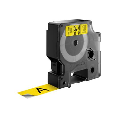 Labeltape DYMO D1 45808 Polyester Tapekleur: Geel Tekstkleur:Zwart 19 mm 7 m - thumbnail