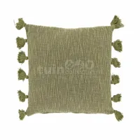Sierkussen Jonne 45x45cm Moss Green - thumbnail