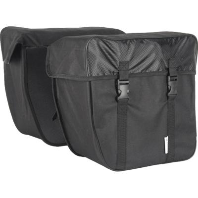 Lynx dubbele fietstas zwart 35 liter