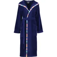 Cawö Cawo Dames Badjas met capuchon 840 11 marine Maat 40 - thumbnail