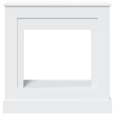 Haardombouw 90x30x90 cm bewerkt hout wit