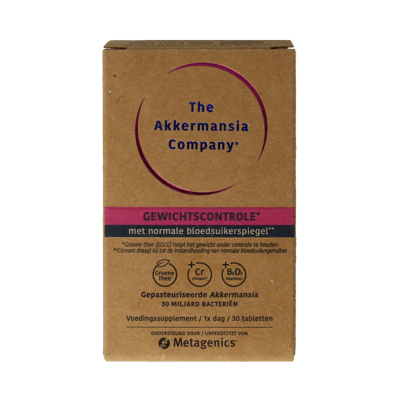 Akkermansia gewichtscontrole V2 NFD 30 Tabletten Akkermansia gewichtscontrole V2 NFD 30 Tabletten