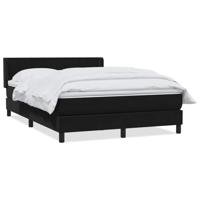 Boxspring met matras fluweel zwart 160x210 cm - thumbnail
