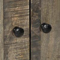 Hoge kast 60x33x110 cm massief mangohout - thumbnail