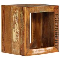 VidaXL Kruk 40x30x40 cm massief gerecycled hout - thumbnail