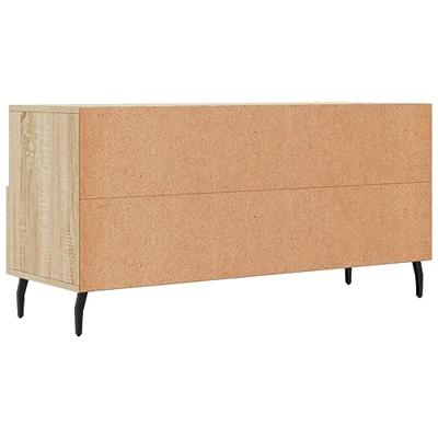 Tv-meubel 102x36x50 cm bewerkt hout sonoma eikenkleurig Tv-meubel 102x36x50 cm bewerkt hout sonoma eikenkleurig