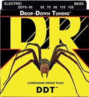 DR Strings DDT5-55 Drop Down Tuning 55-135 set 5 snaren voor elektrische basgitaar - thumbnail
