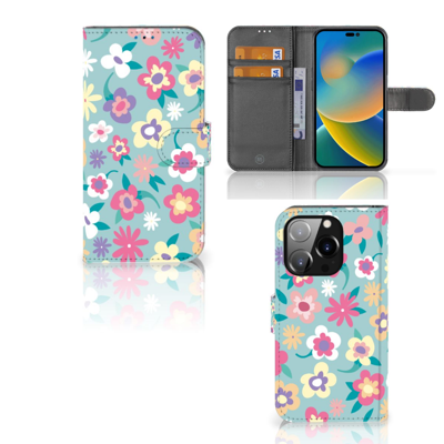 iPhone 14 Pro Hoesje Flower Power