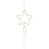 Hanger ster macramé crème 70 cm | 24 stuks - thumbnail