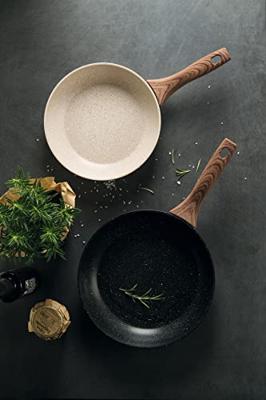 Sambonet Wokpan Rock 'n' Rose - Zwart - ø 28 cm - standaard anti-aanbaklaag Sambonet Wokpan Rock 'n' Rose - Zwart - ø 28 cm - standaard anti-aanbaklaag