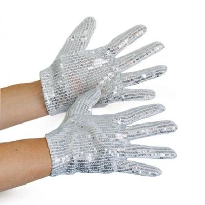 Handschoenen Michael Jackson zilver kind