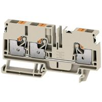 Weidmüller 2674900000 Doorgangsserieklem Push-In-klem, Steekaansluiting Donkerbeige 50 stuk(s) - thumbnail
