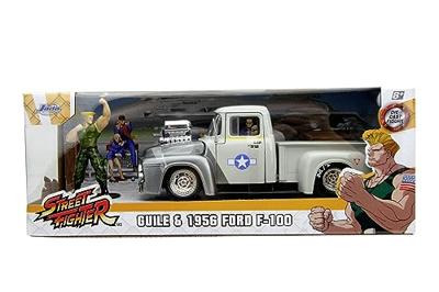 JADA TOYS Auto Ford Street Fighter 1956 Ford pick-up met Guile figuur Kant-en-klaar model Personenauto (model) JADA TOYS Auto Ford Street Fighter 1956 Ford pick-up met Guile figuur Kant-en-klaar model Personenauto (model)