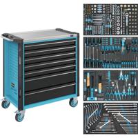 Hazet 179NXL-7/382 Werkplaatswagen Kleur (specifiek): Zwart, Blauw, Zilver - thumbnail