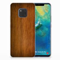 Huawei Mate 20 Pro | Bumper Hoesje | Donker Hout - thumbnail