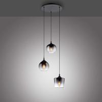 Just Light Zwarte hanglampZea 3-lichts - 15424-18 - thumbnail