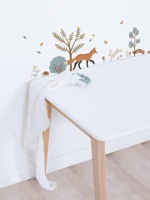 Stickervel met vossen Joro Lilipinso bruin Stickervel met vossen Joro Lilipinso bruin