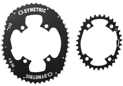 O.symetric kettingblad "speciaal cyclo cross" chain ring 34/50t kit