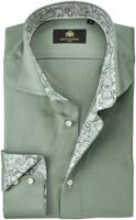 Circle of Gentlemen Overhemd Deven Groen Paisley Contrast Slim Fit - thumbnail