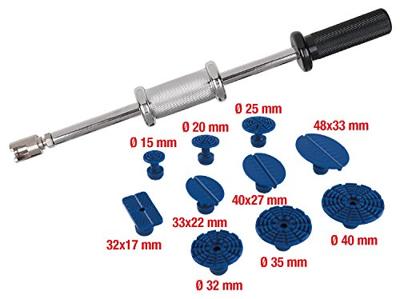 KS Tools 140.2510 Professionele uitbuizingsset met glijhamer, 11-delig