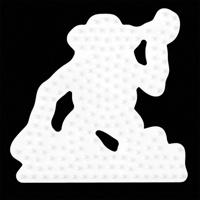 Hama Strijkkralen Grondplaat Aap Wit - thumbnail