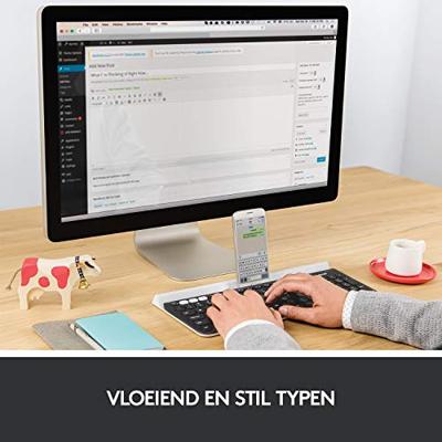 Logitech K780 toetsenbord Draadloos Zwart - thumbnail