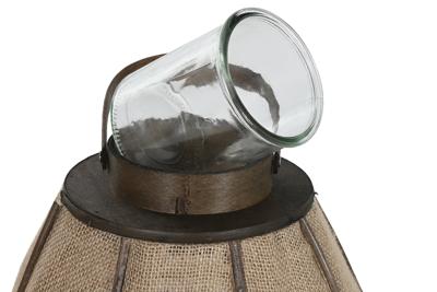 Kaarshouder Home ESPRIT Natuurlijk Jute Bamboe 40 x 40 x 80 cm Kaarshouder Home ESPRIT Natuurlijk Jute Bamboe 40 x 40 x 80 cm