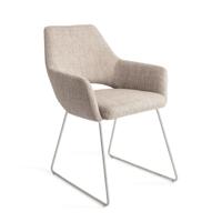 Jesper Home Eetkamerstoel 'Yanai' Slide Steel, kleur Biscuit Beach - thumbnail