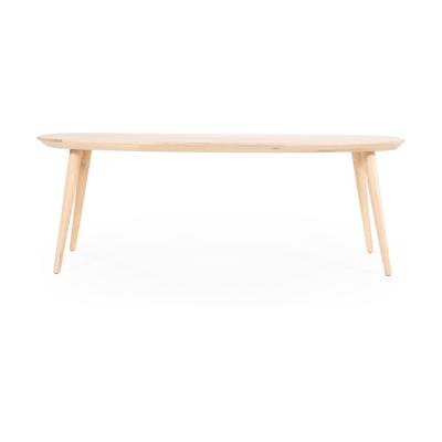 Eleonora Deens Ovale Eettafel 'Elijah' Eiken, 260 x 100cm, kleur Naturel