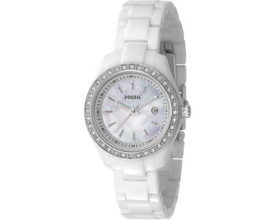 Horlogeband Fossil ES2437 Kunststof/Plastic Wit 7mm Horlogeband Fossil ES2437 Kunststof/Plastic Wit 7mm