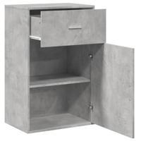 Opbergkast 56,5x39x90 cm bewerkt hout betongrijs - thumbnail