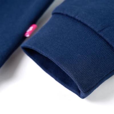 Kindertrui met giraf van pailletten 116 marineblauw