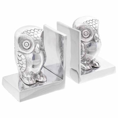 VidaXL Boekensteunen 2 pcs zilver 7 x 9 x 11 cm aluminium
