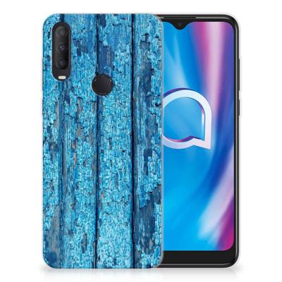 Alcatel 1S (2020) | Bumper Hoesje | Wood Blue Alcatel 1S (2020) | Bumper Hoesje | Wood Blue