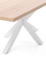 Kave Home Eettafel 'Argo' wit / hout, 200 x 100cm - thumbnail