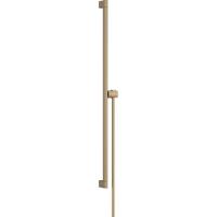 Hansgrohe Unica glijstang S Puro 90 cm met easy slide schuifstuk en Isiflex doucheslang 160 cm, Brushed Bronze - thumbnail