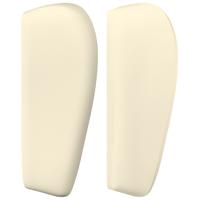 Hoofdbord met randen 103x23x78/88 cm kunstleer crèmekleurig - thumbnail