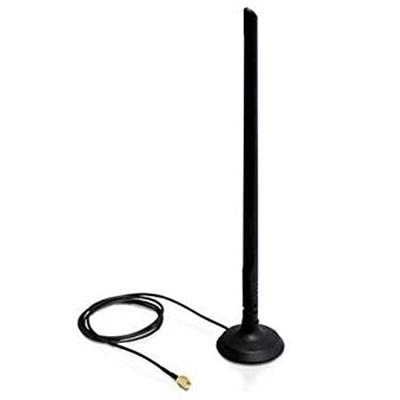 DeLOCK 88410 antenne SMA 2.4-2.5Ghz 6.5 dBi magnetische voet 30cm hoog, 1m aansluitkabel DeLOCK 88410 antenne SMA 2.4-2.5Ghz 6.5 dBi magnetische voet 30cm hoog, 1m aansluitkabel