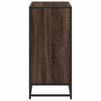 Boekenkast 80,5x35x76 cm bewerkt hout bruin eikenkleur - thumbnail