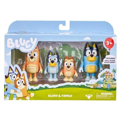 4 volledige Bluey Family Figures - Moose Toys - van 3 jaar oud