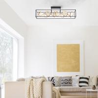 Paul Neuhaus Zwart gouden plafondlampSelina - 6473-18 - thumbnail