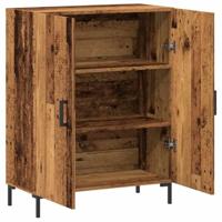 Dressoir 69,5x34x90 cm bewerkt hout oud houtkleurig - thumbnail