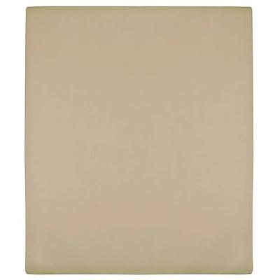 VidaXL Hoeslaken jersey 100x200 cm katoen taupe VidaXL Hoeslaken jersey 100x200 cm katoen taupe