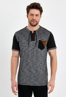 Club Ju - Avanza - T-Shirt Heren - Grijs Zwart - Style-Italie