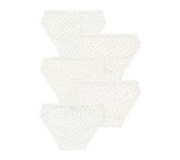 Set met 5 slipjes met kleine hartjes PETIT BATEAU wit, bedrukt - thumbnail