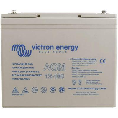 Victron Energy Super Cycle Loodaccu 12 V 100 Ah Loodvlies (AGM) (b x h x d) 26 x 21.5 x 16.8 cm M6-schroefaansluiting Geringe zelfontlading Victron Energy Super Cycle Loodaccu 12 V 100 Ah Loodvlies (AGM) (b x h x d) 26 x 21.5 x 16.8 cm M6-schroefaansluiting Geringe zelfontlading